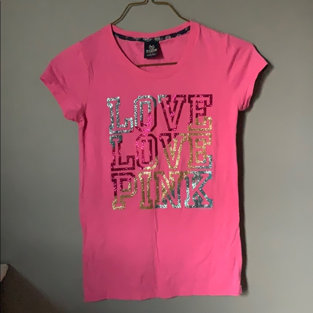 Bright pink and glittery shirt